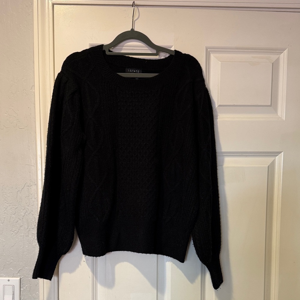 STATE Black Knit Sweater